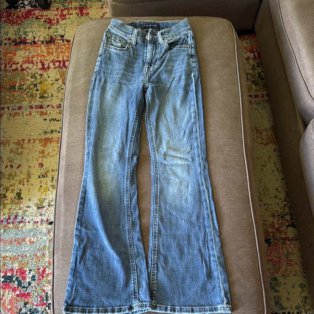 Aeropostale Blue Flare Wide Leg Jeans